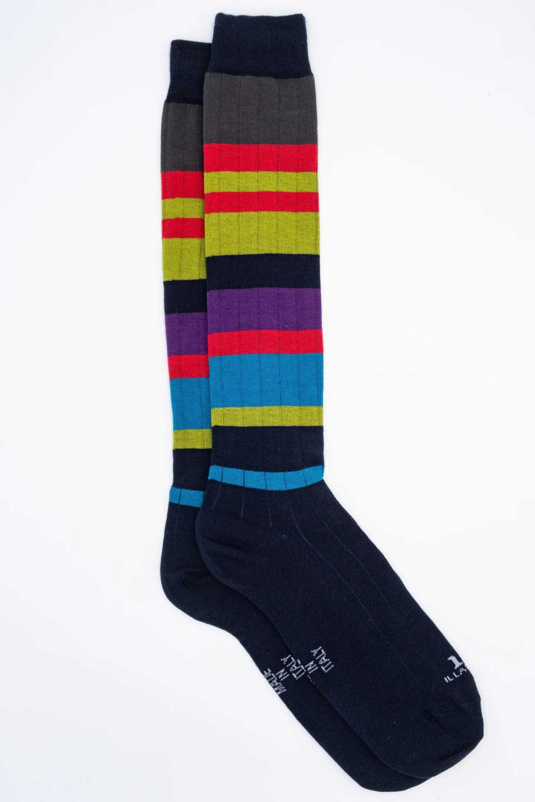 Calze Lunghe in Cotone - RIGHE MULTICOLORE