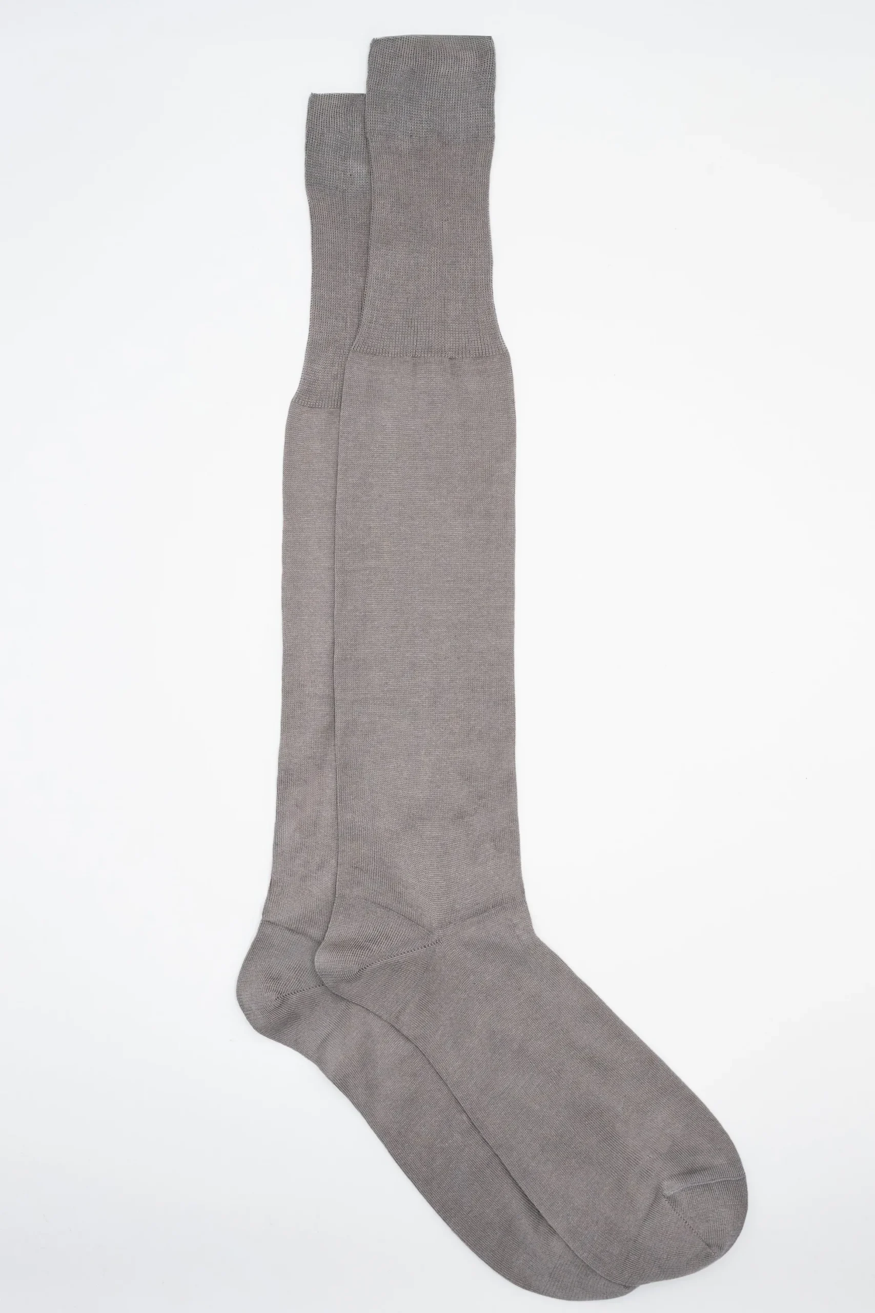 Calze Lunghe Rasate in Filo di Scozia - GRIGIO MEDIO