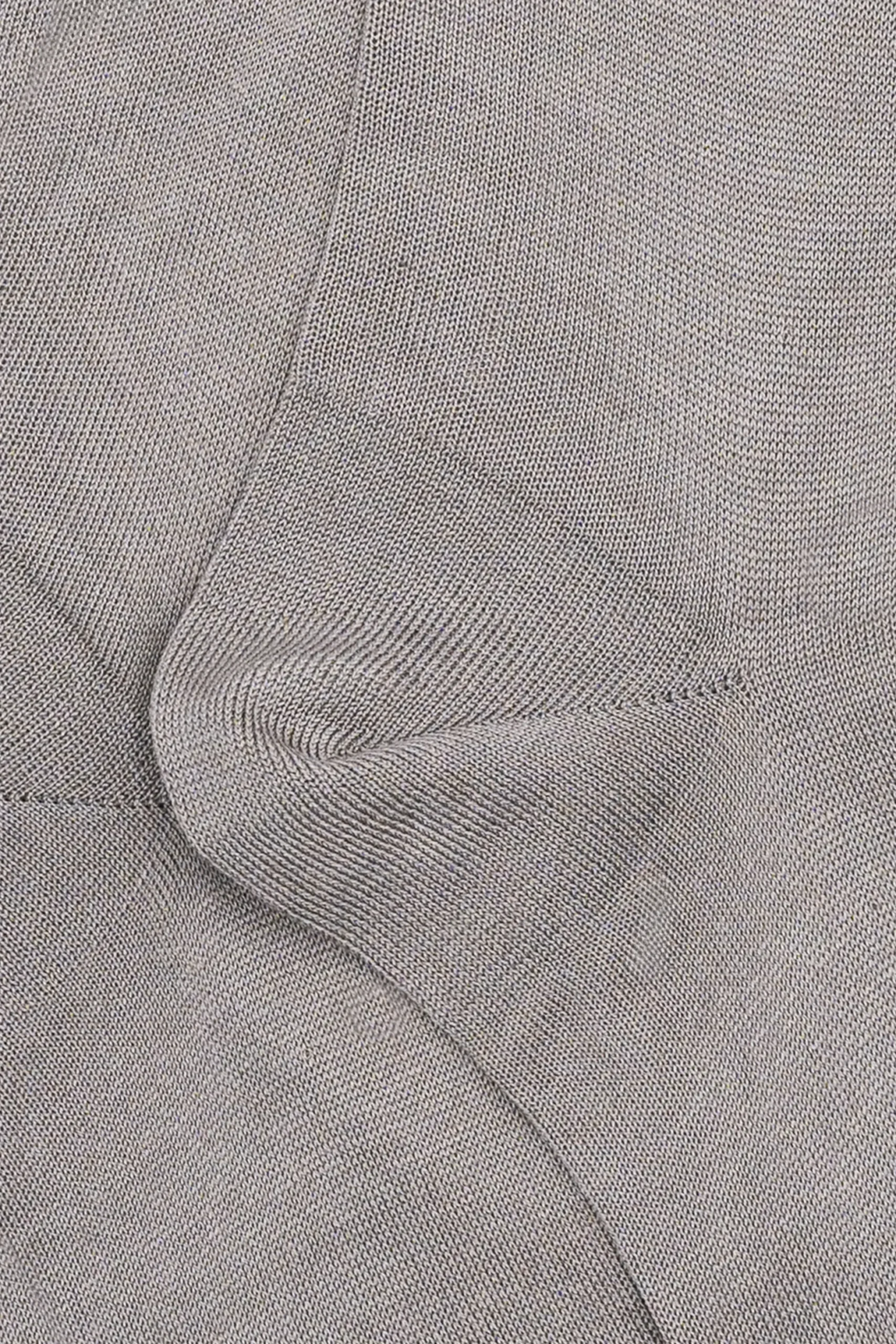 Calze Lunghe Rasate in Filo di Scozia - GRIGIO MEDIO
