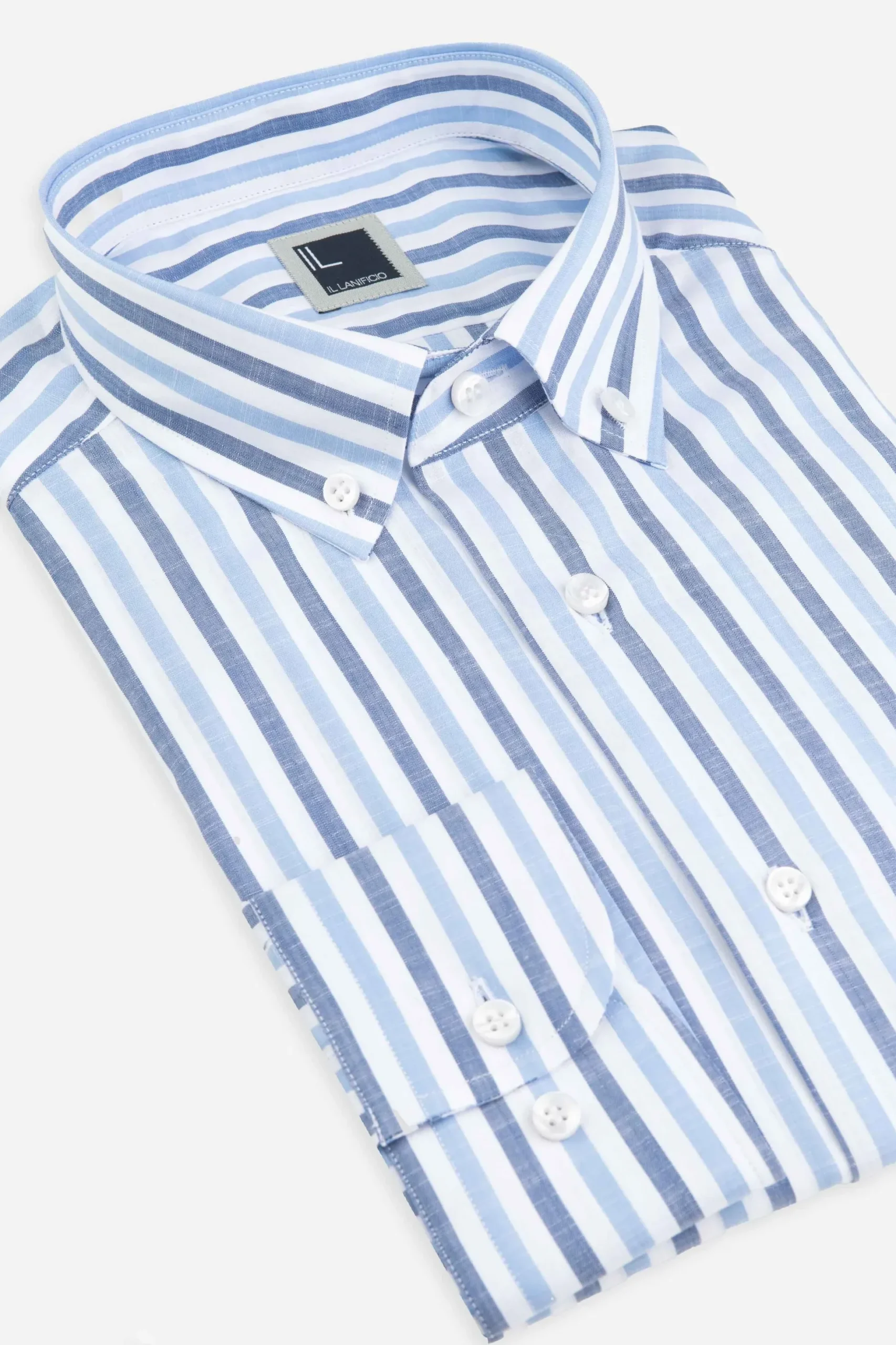Camicia a righe button down - RIGATO BLU/AZZURRO