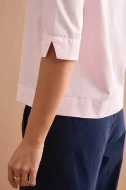 Camicia Boxy Donna con Collo Classico - ROSA