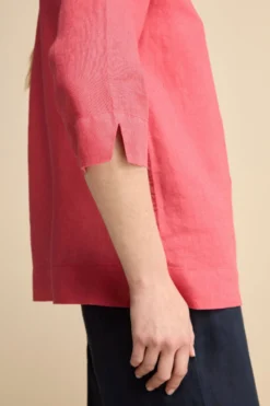 Camicia Boxy in Lino - CORALLO