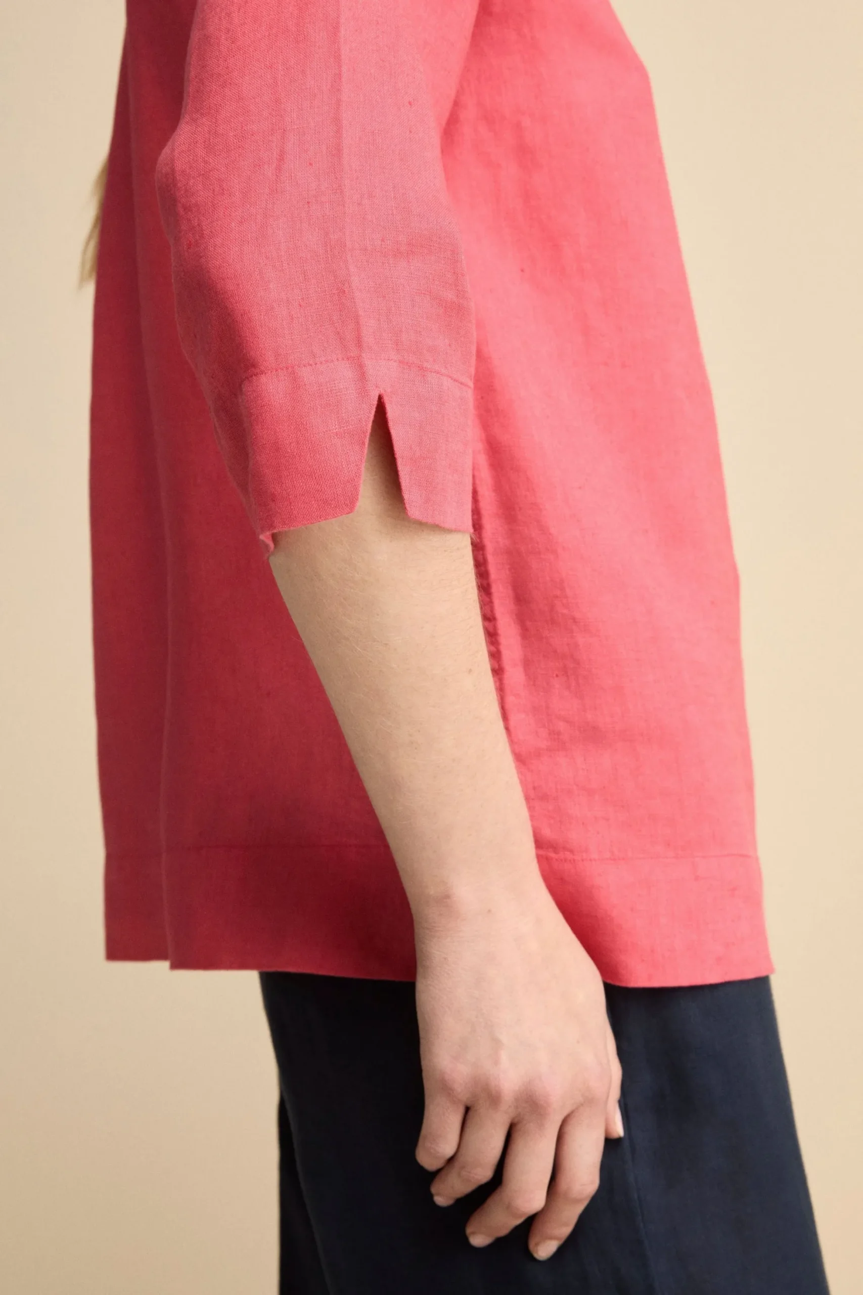 Camicia Boxy in Lino - CORALLO