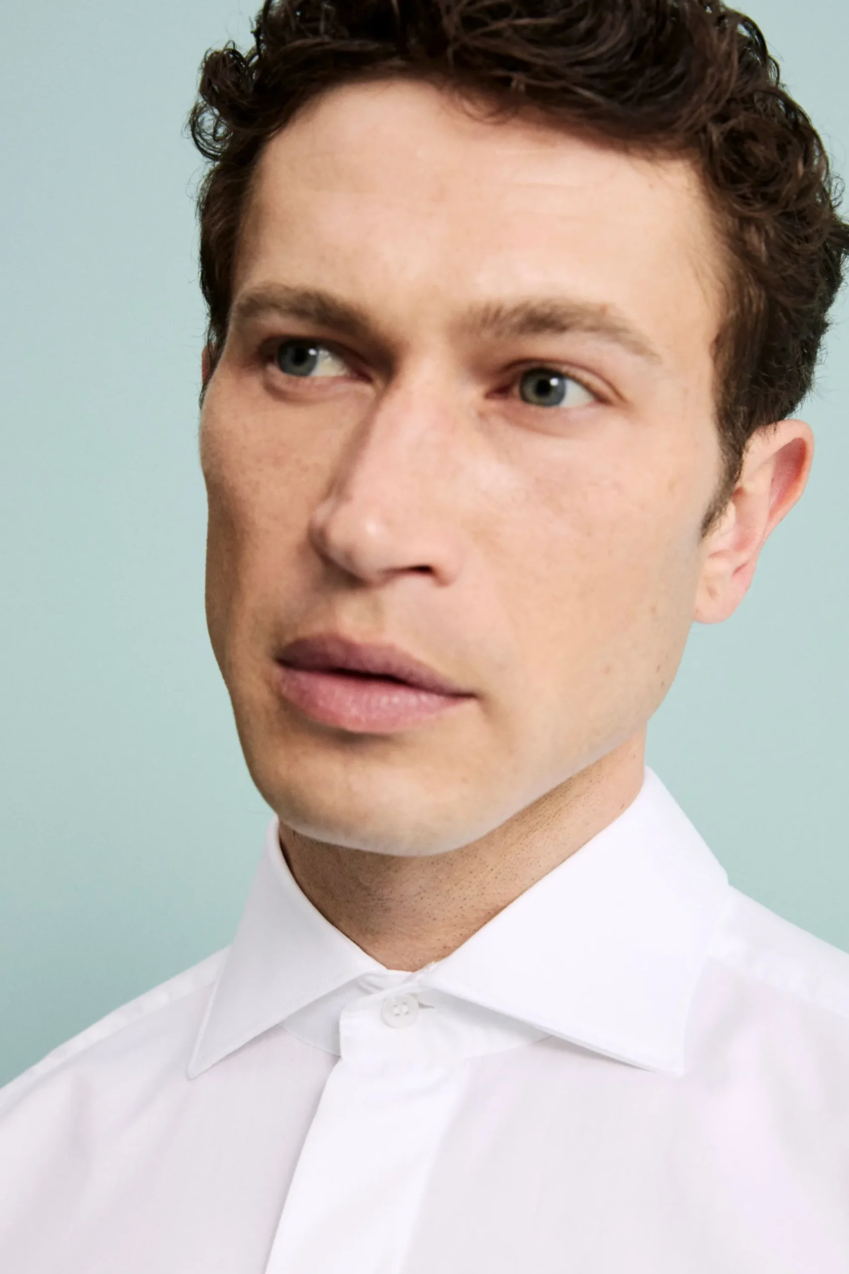 Camicia da Cerimonia Slim Fit in Cotone - BIANCO