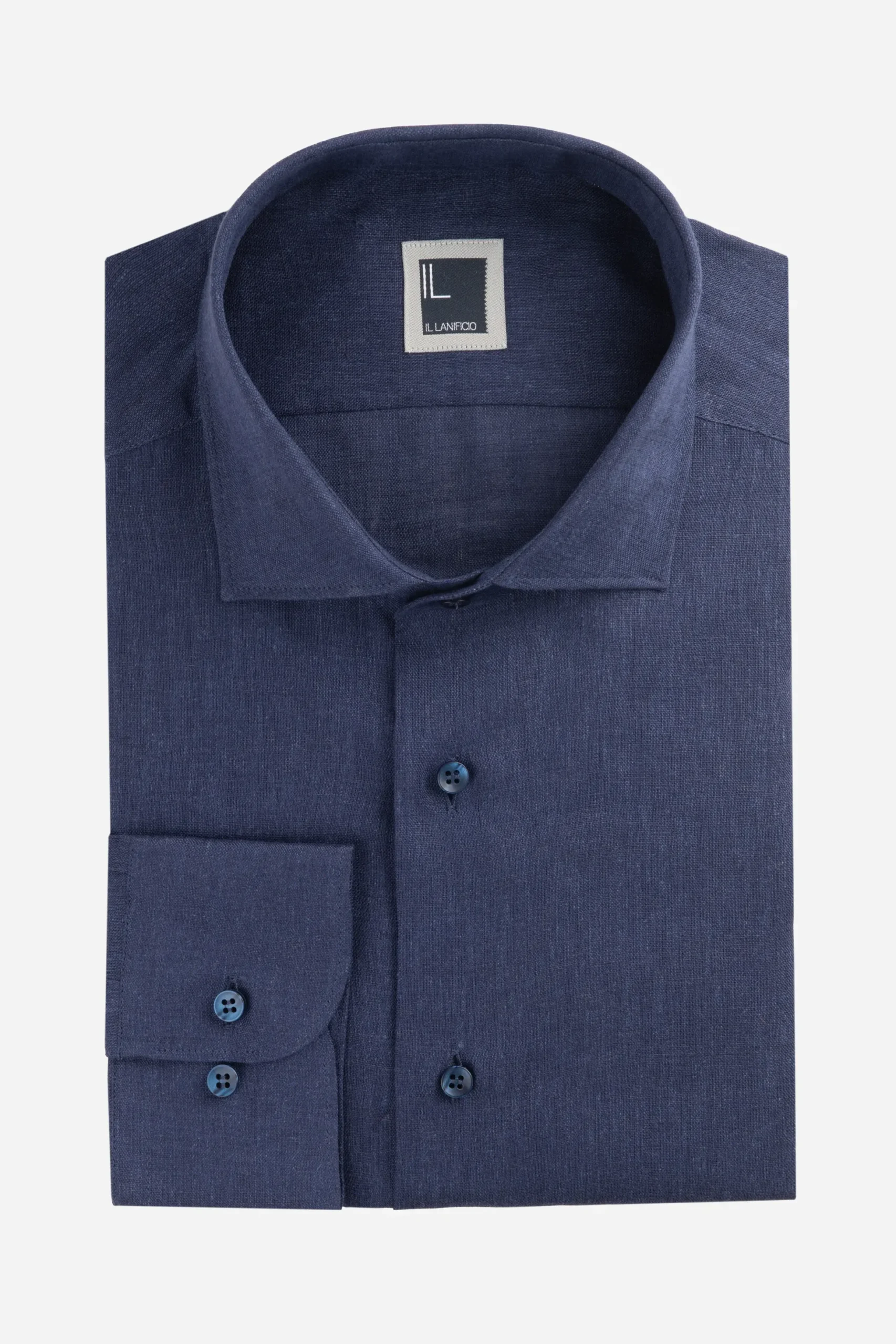 Camicia di lino da uomo - BLU