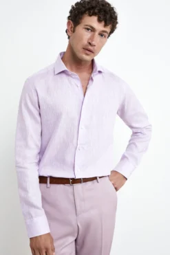 Camicia di lino da uomo - GLICINE