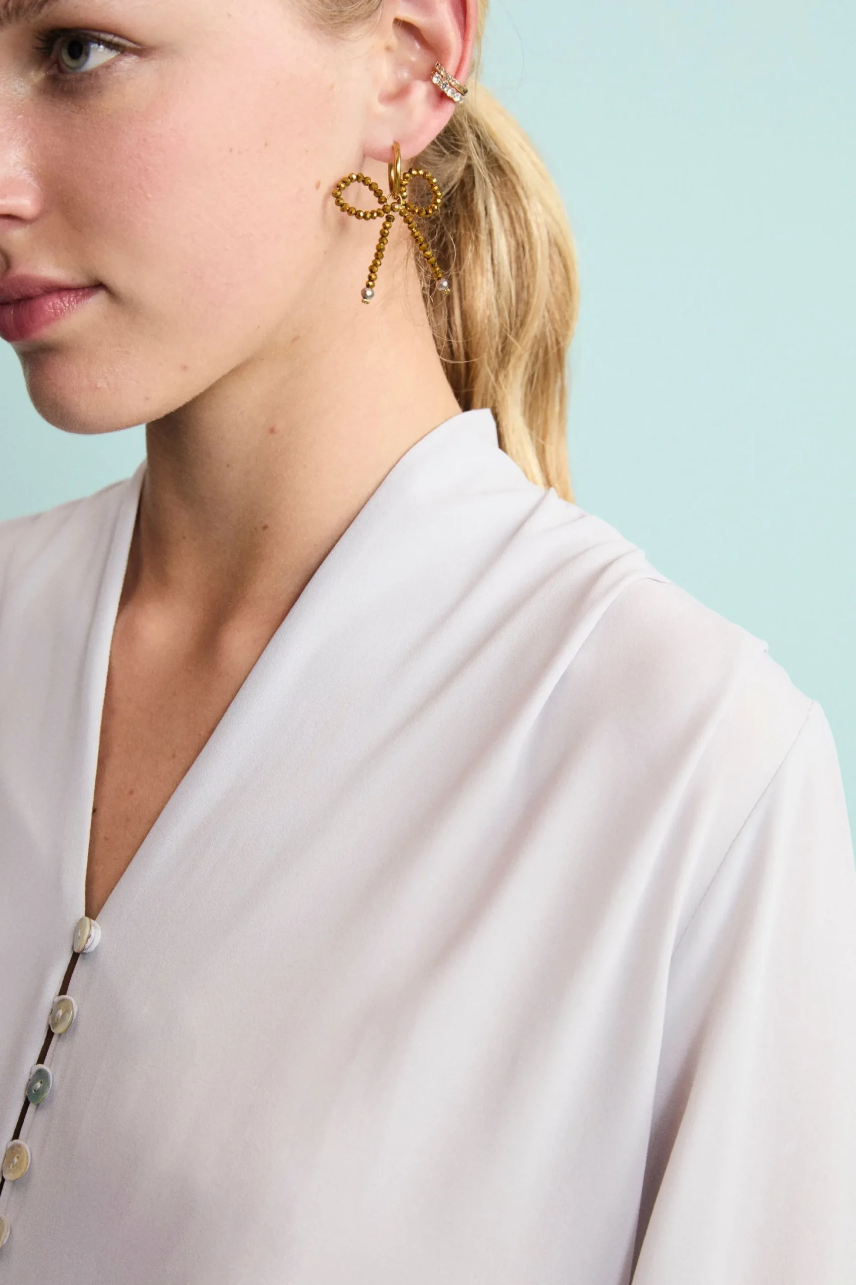 Camicia Elegante con Bottoni - PERLA