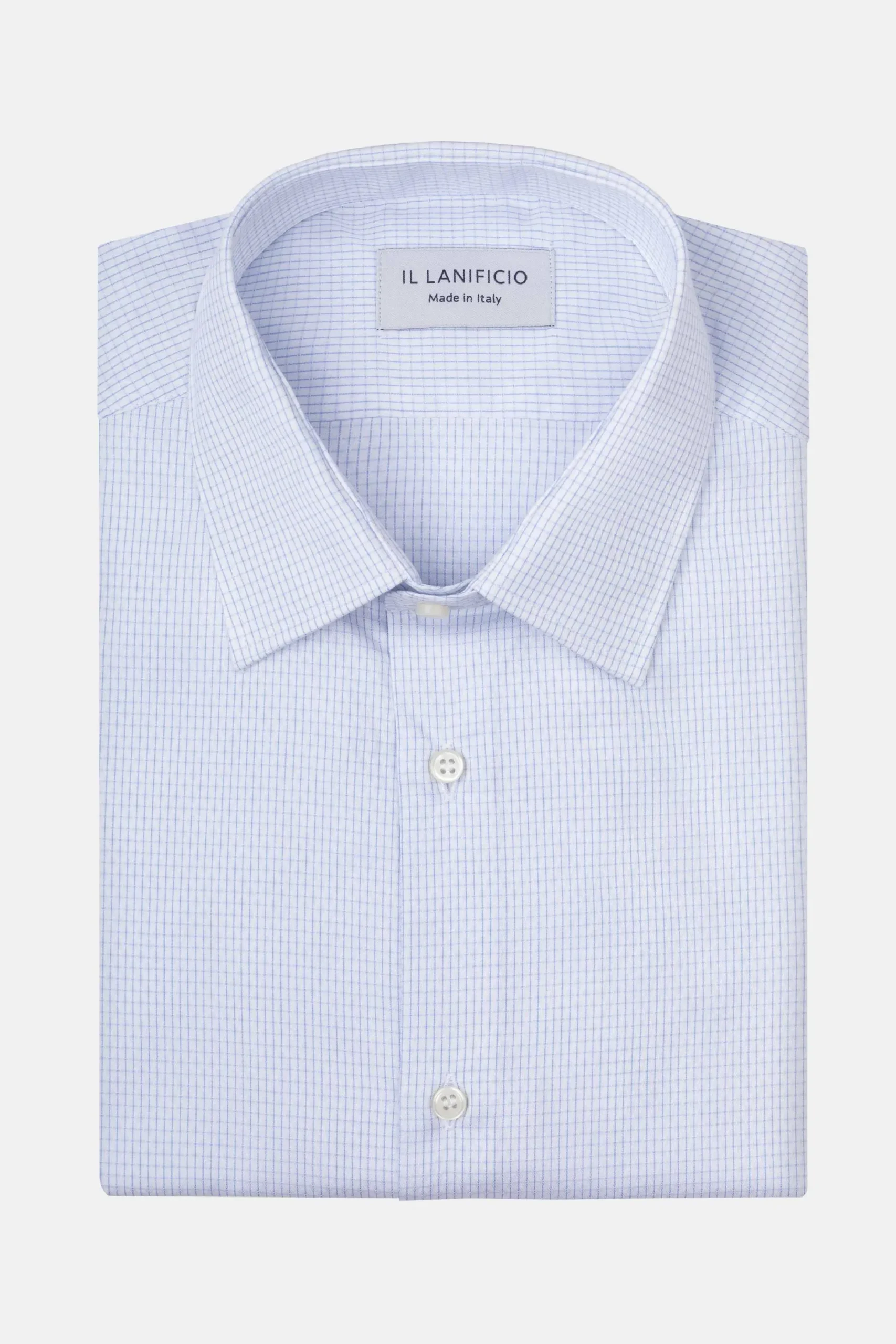 Camicia Fantasia Slim Fit - BIANCO/AZZURRO