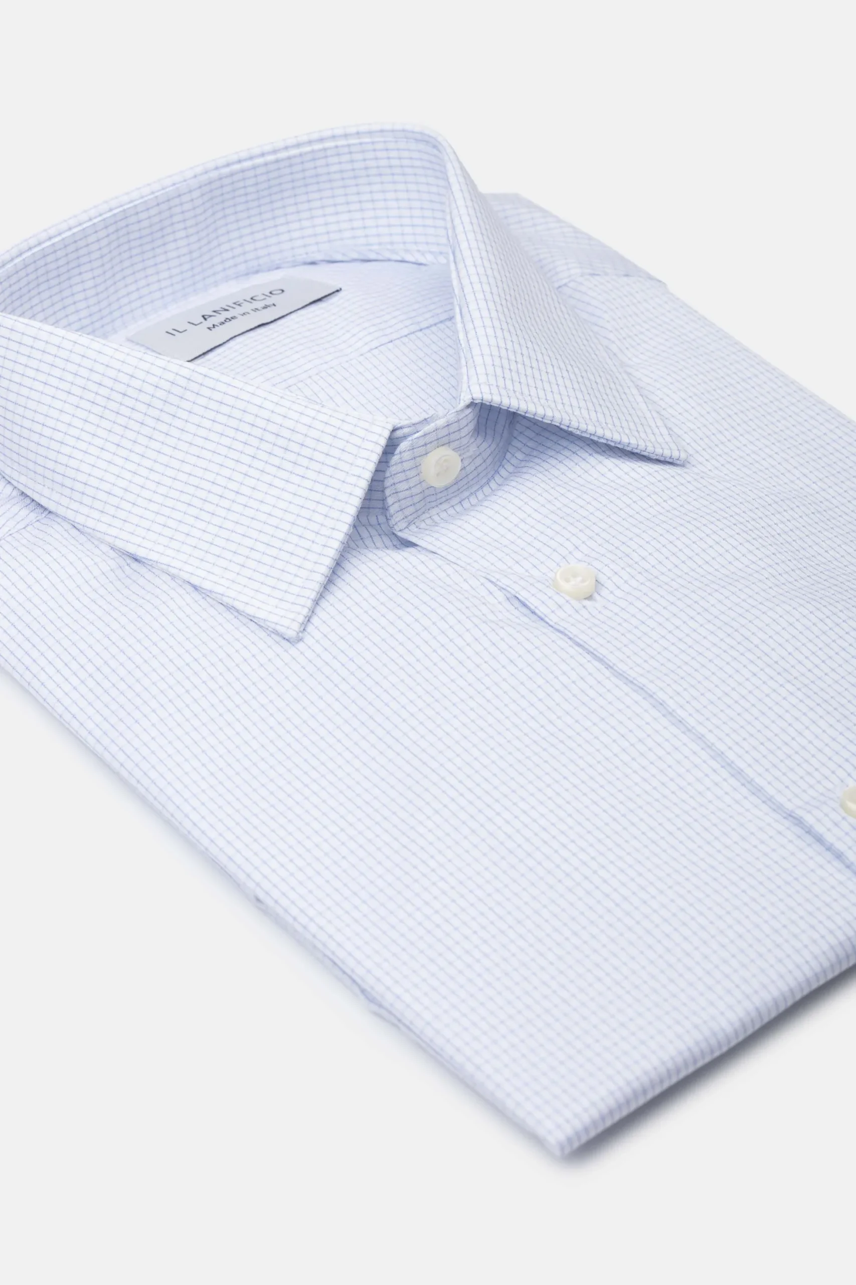 Camicia Fantasia Slim Fit - BIANCO/AZZURRO