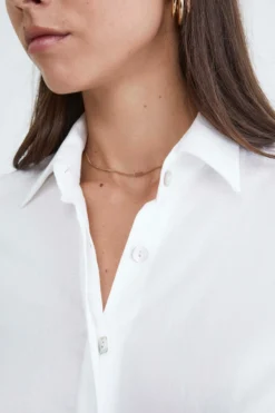 Camicia in cotone da donna - BIANCO