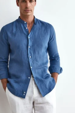 Camicia Jeans in Lino Custom Fit - JEANS