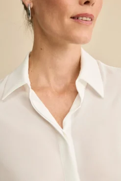 Camicia Morbida con Colletto Classico - PANNA