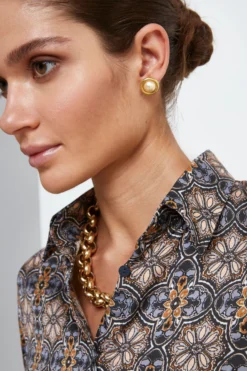 Camicia Morbida in Fantasia - FANT. GRIGIO/BEIGE