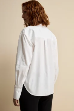 Camicia Over Classica con Pinces - BIANCO