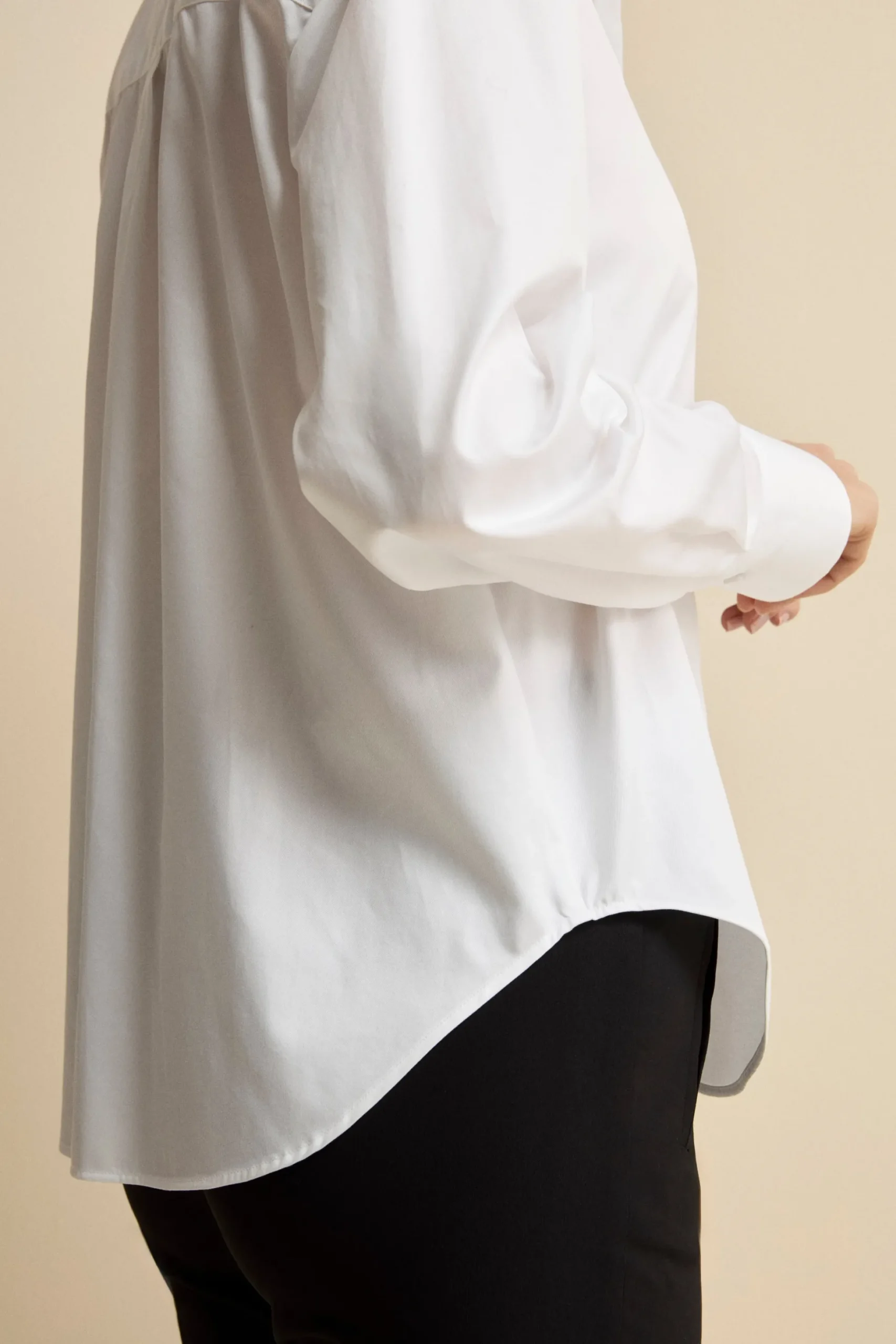 Camicia Over Classica con Pinces - BIANCO