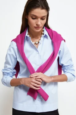 Camicia Oxford in Cotone - AZZURRO