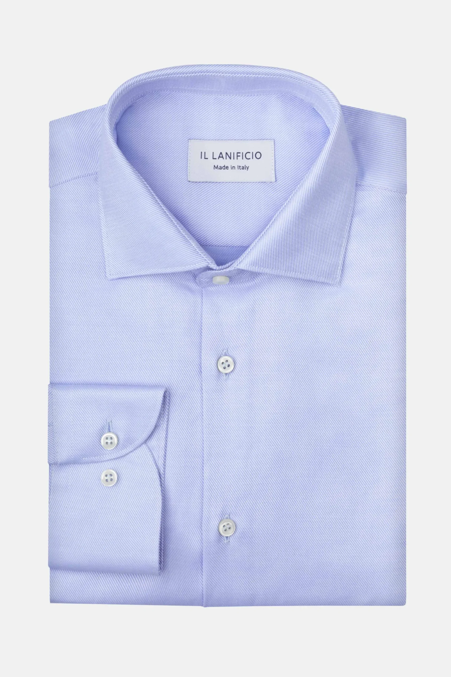 Camicia Regular Elegante in Cotone - AZZURRO