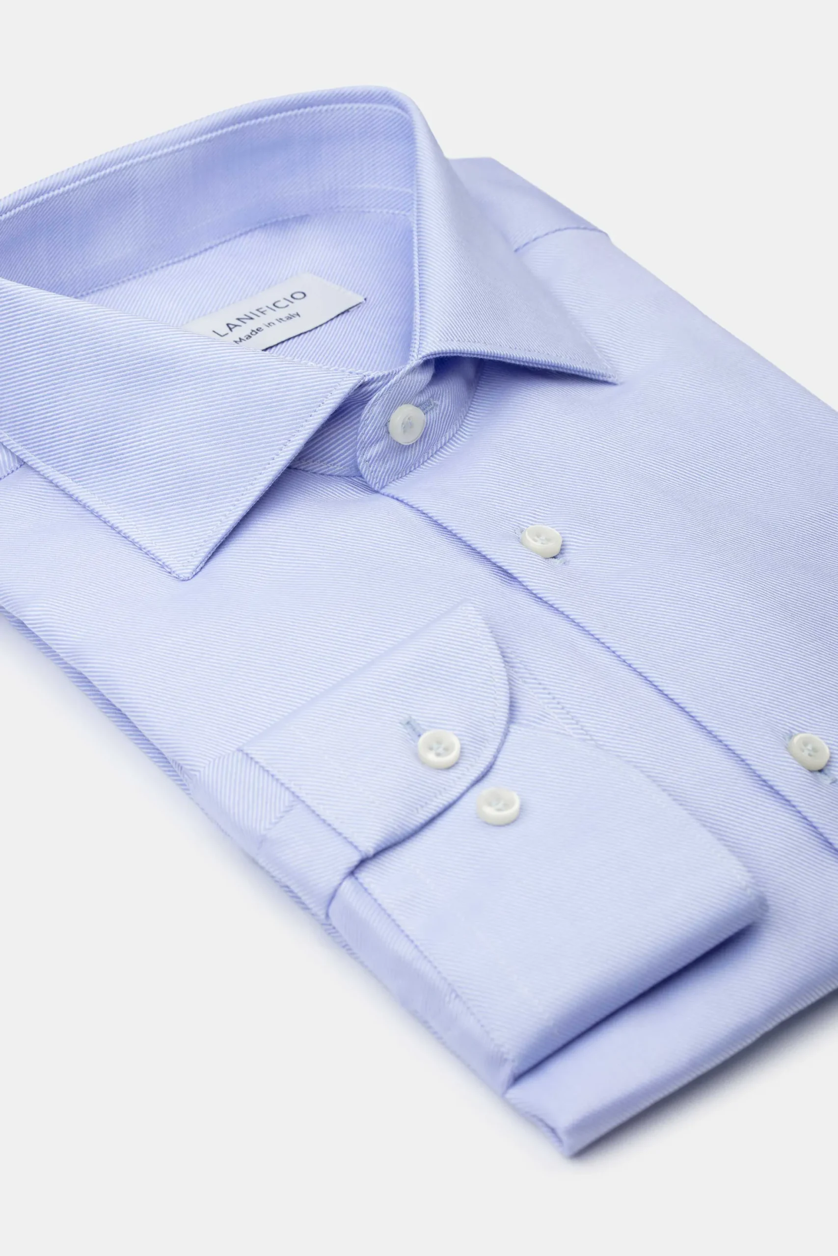 Camicia Regular Elegante in Cotone - AZZURRO