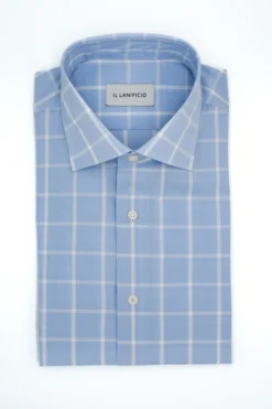Camicia Regular Fit a Quadri - AZZURRO QUADRI