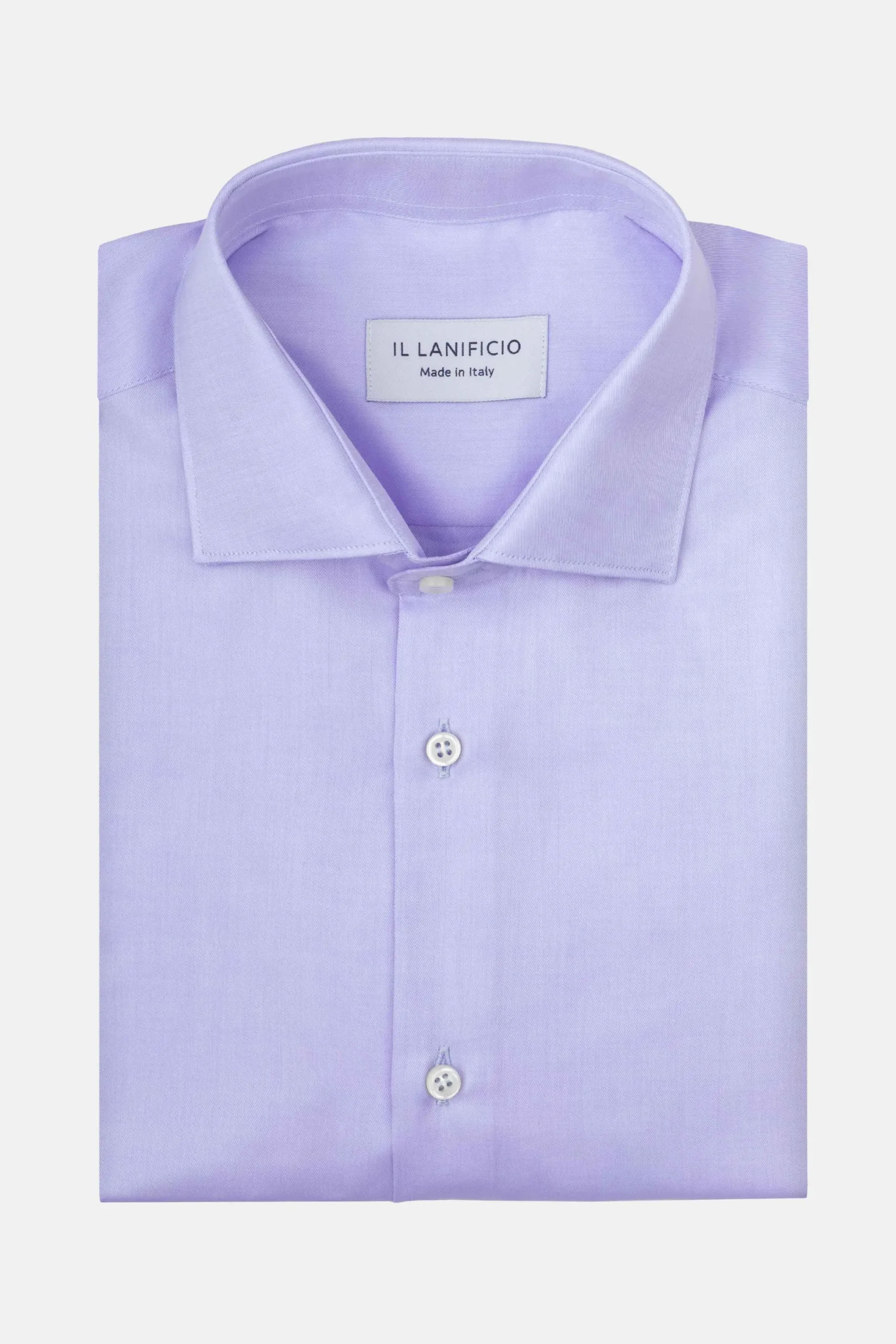 Camicia Regular Fit Collo Francese - AZZURRO