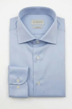 Camicia Regular Fit No Iron - AZZURRO