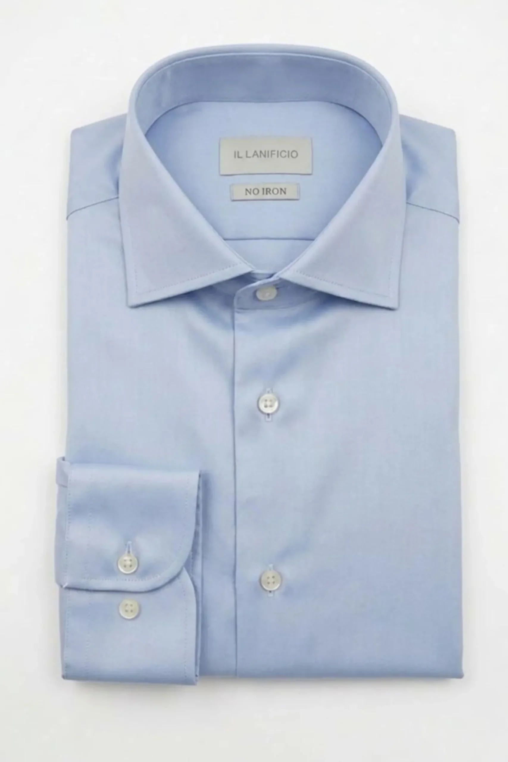 Camicia Regular Fit No Iron - AZZURRO