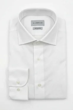 Camicia Regular No Iron Collo Francese - BIANCO