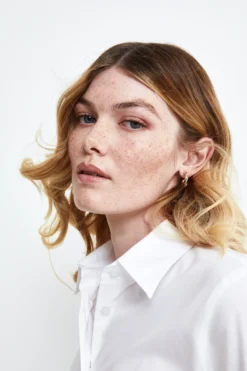 Camicia Sciancrata in Cotone - BIANCO