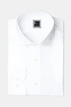 Camicia slim collo semifrancese - BIANCO