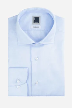 Camicia slim fit no stiro - AZZURRO