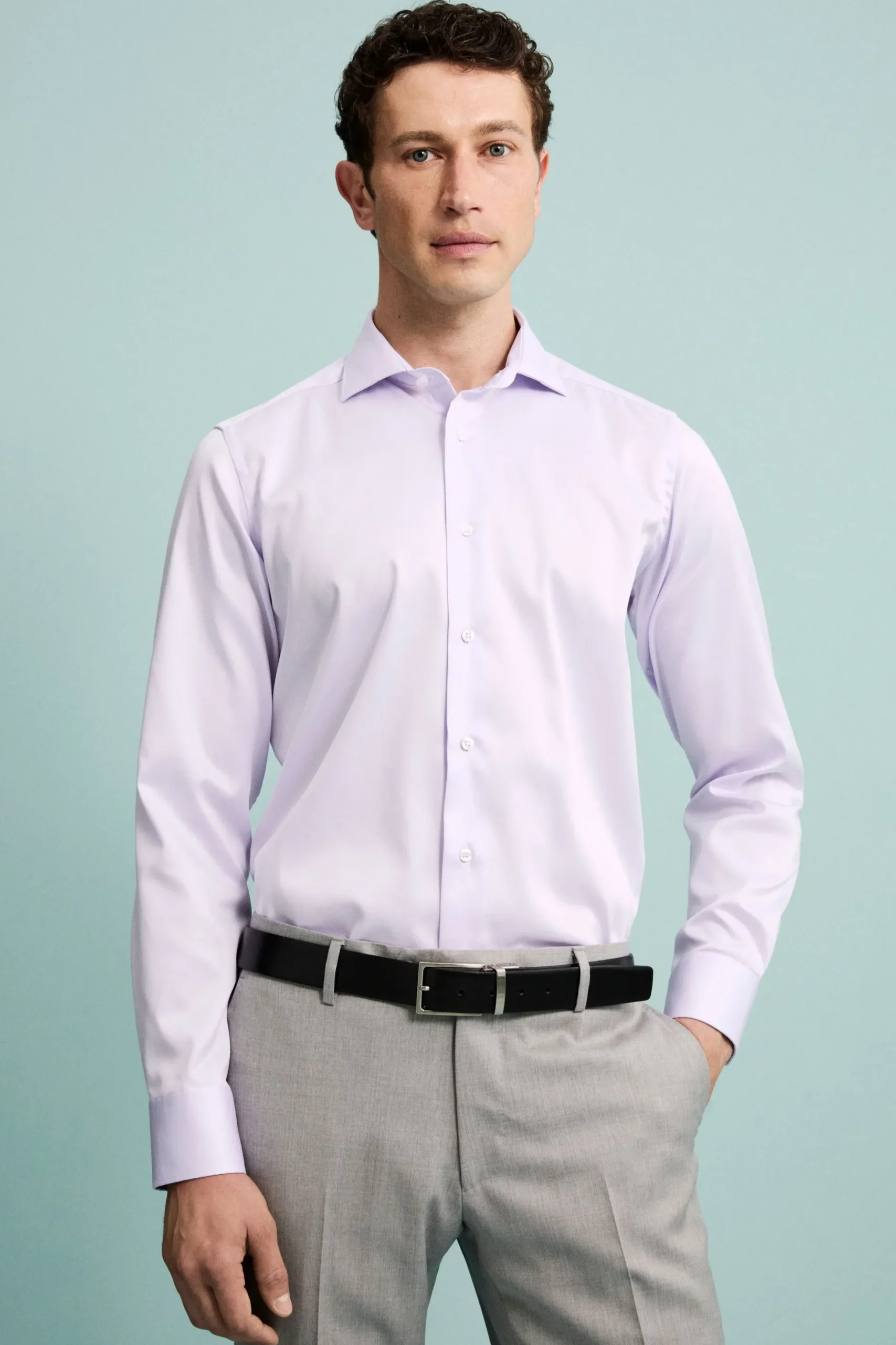Camicia slim no stiro - GLICINE