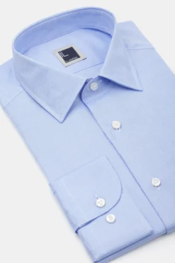 Camicia slim oxford - AZZURRO