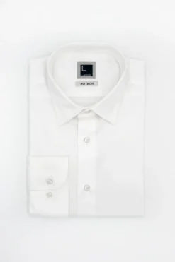 Camicia Twill No Iron Regular Fit - BIANCO