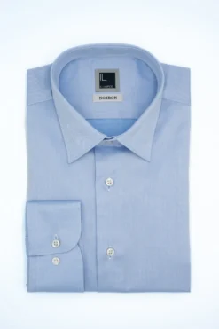 Camicia Twill No Iron Regular Fit - AZZURRO