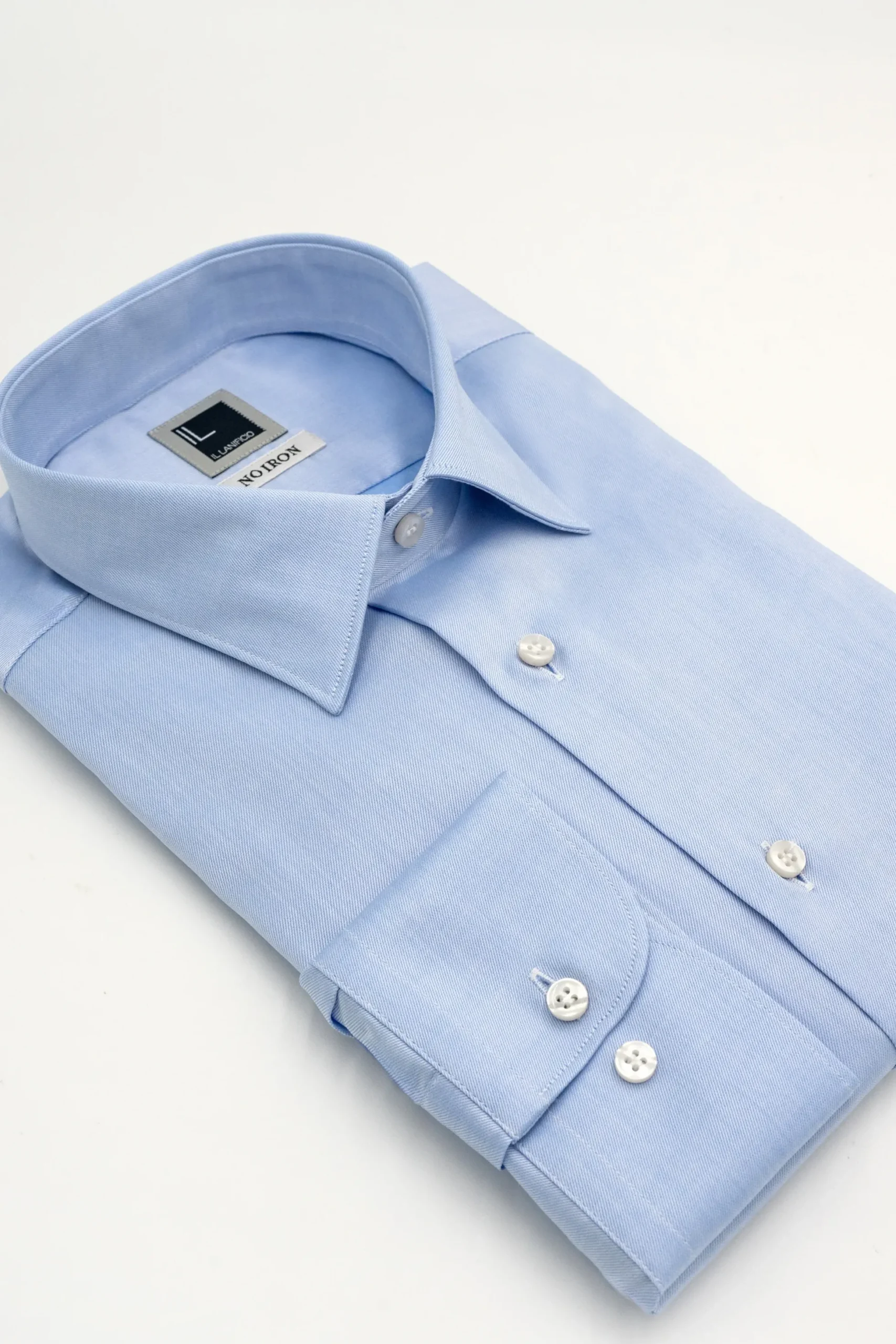Camicia Twill No Iron Regular Fit - AZZURRO