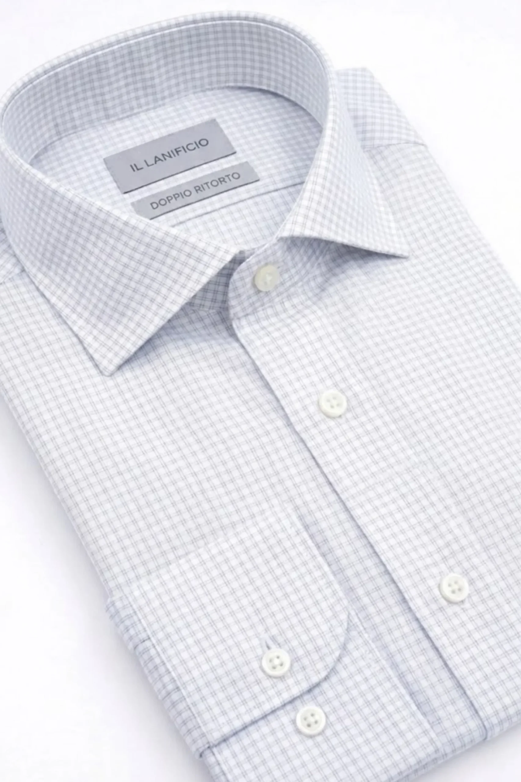 Camicia Uomo Regular Collo Francese - BIANCO OPERATO