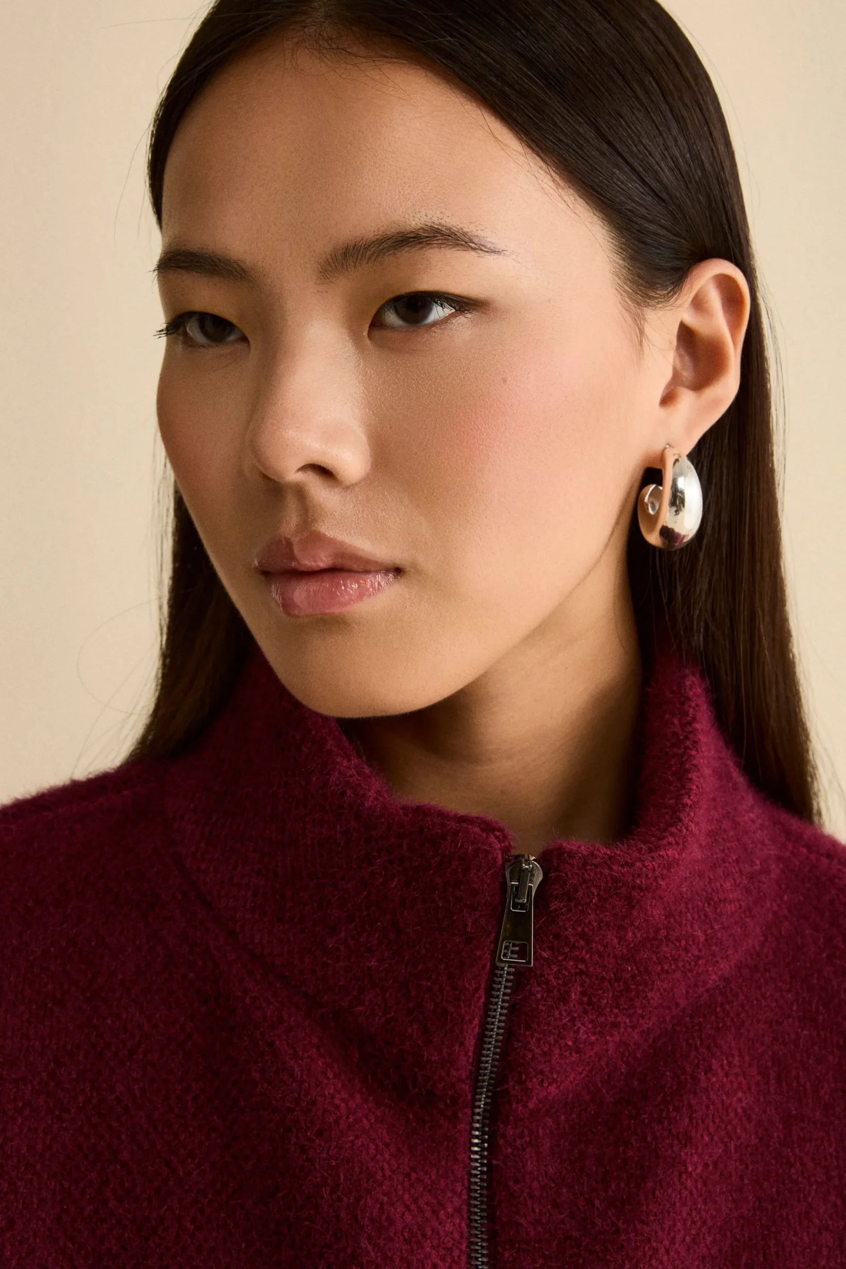 Cappa Foderata con Zip - BORDEAUX