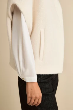 Cappa Foderata con Zip - PANNA