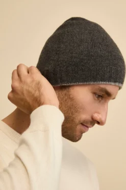 Cappello in cashmere - GRIGIO SC/GRIGIO CH