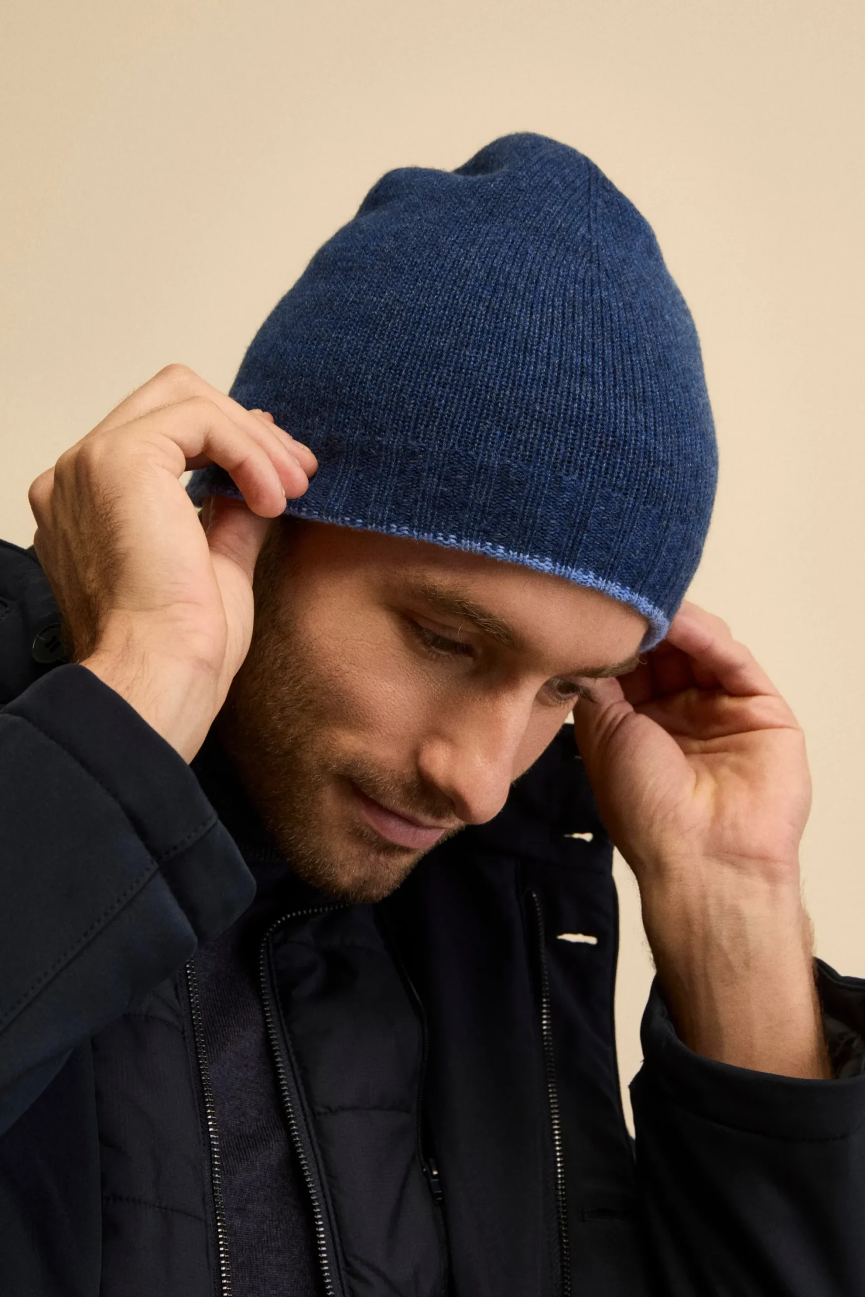 Cappello in cashmere - JEANS/BLU MEL