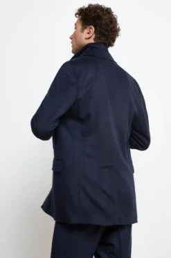 Cappotto Corto in Lana e Cashmere - BLU
