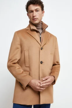 Cappotto Corto in Lana e Cashmere - CAMMELLO