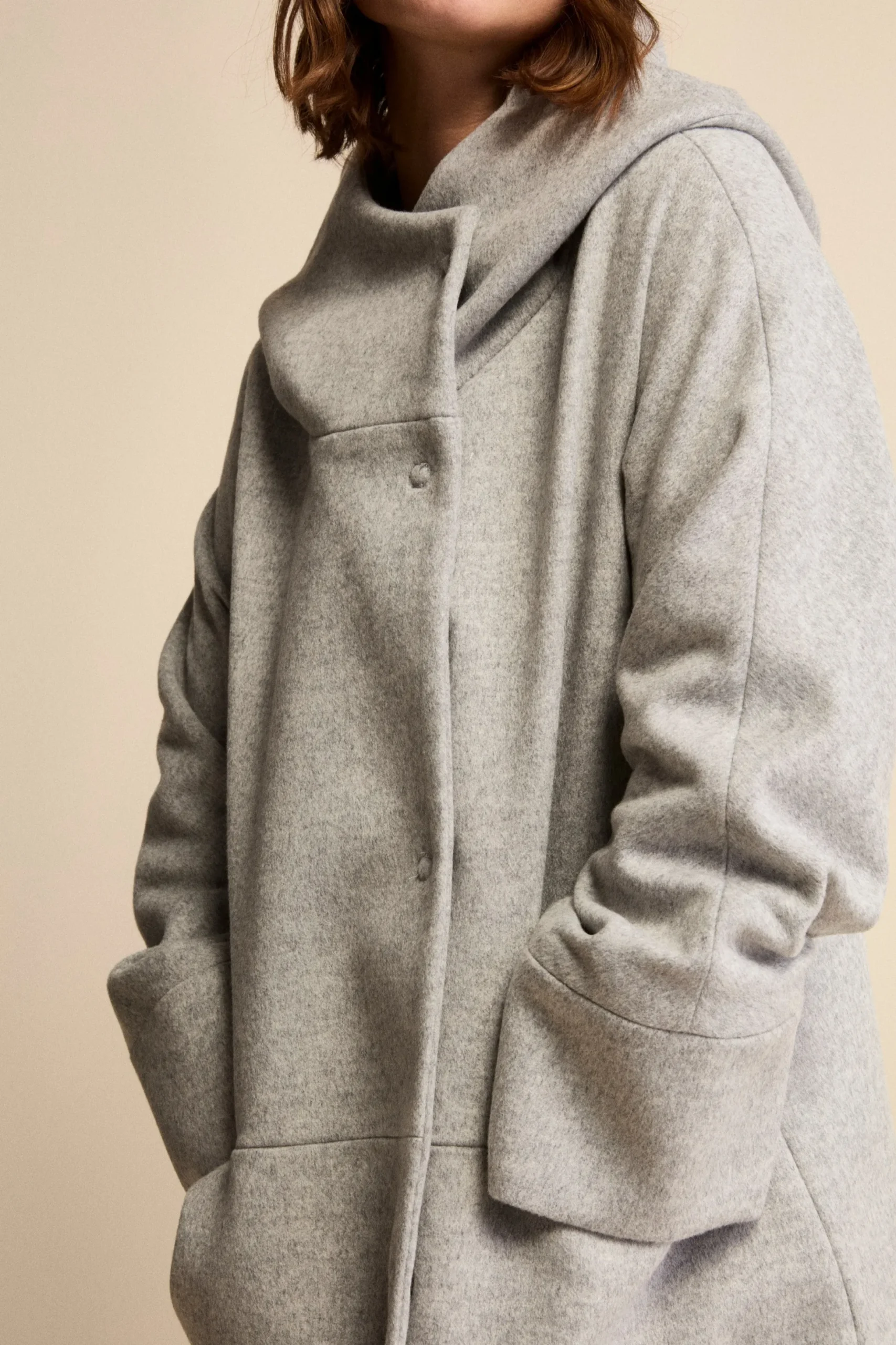Cappotto corto in lana e cashmere - PERLA
