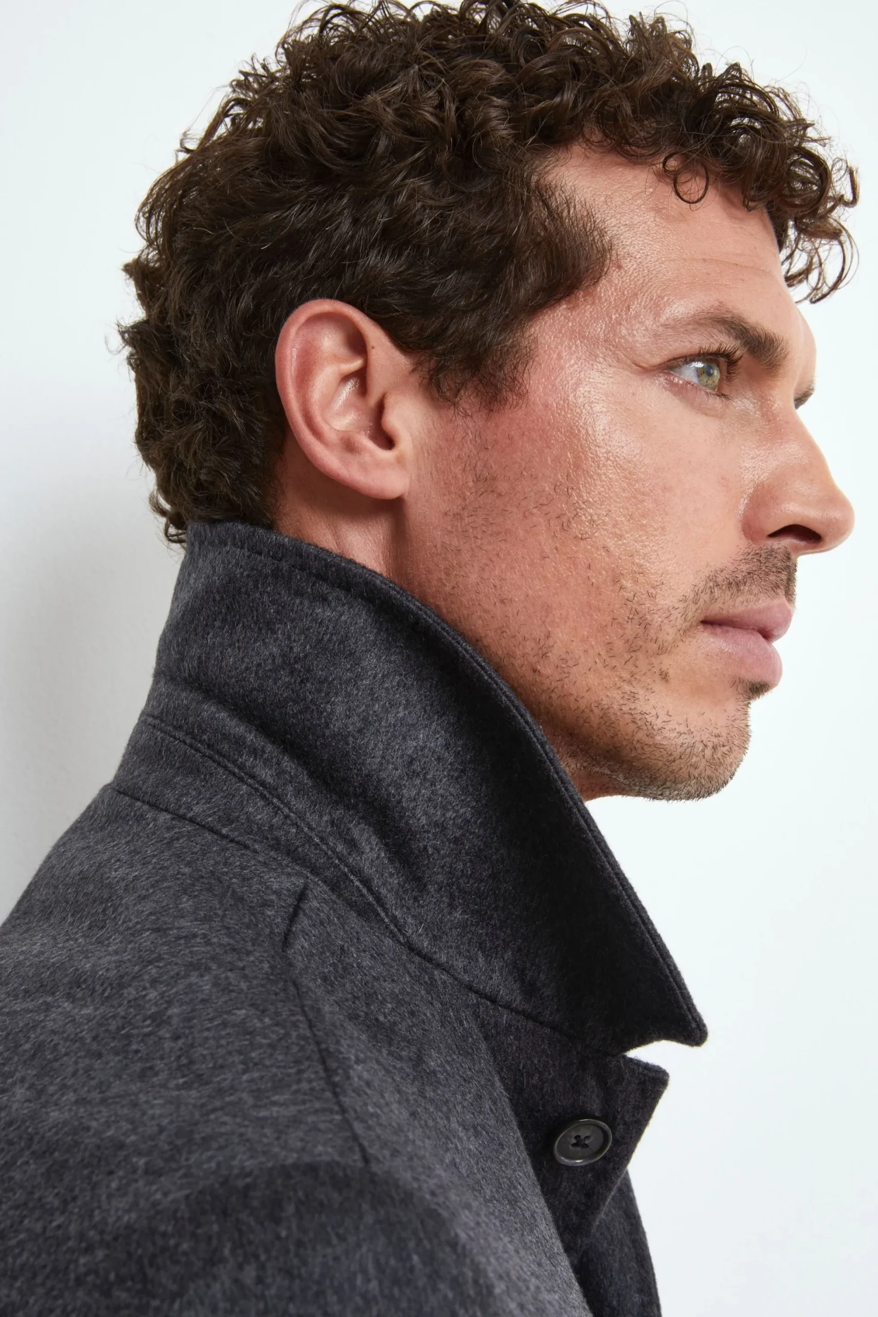 Cappotto Foderato in Cashmere - GRIGIO