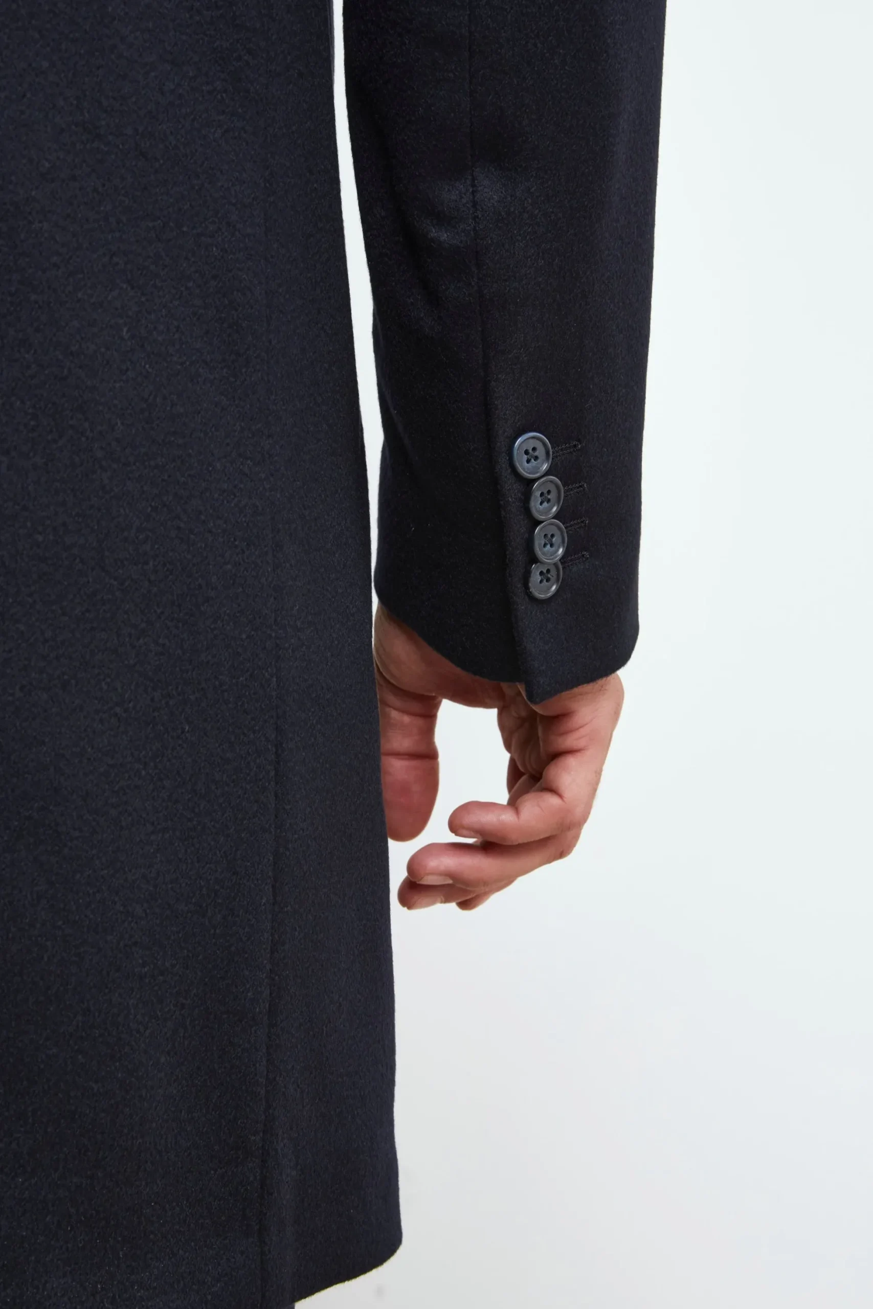 Cappotto Foderato in Cashmere - BLU