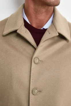 Cappotto Foderato in Cashmere - CAMMELLO
