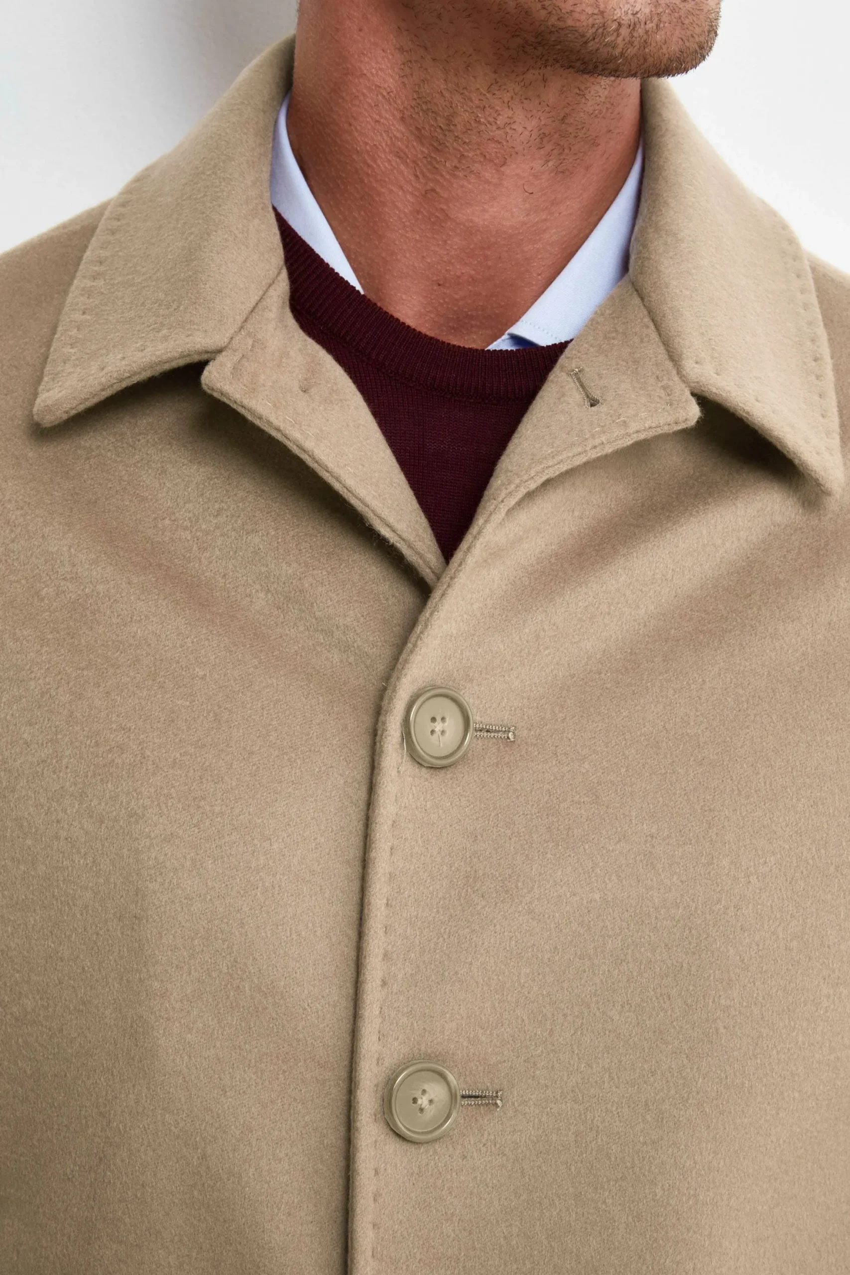Cappotto Foderato in Cashmere - CAMMELLO