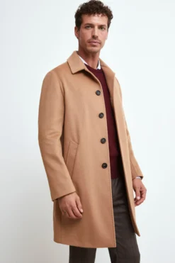 Cappotto Foderato Lana e Cashmere - CAMMELLO