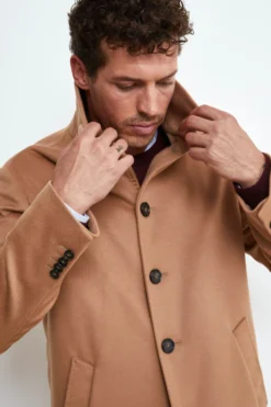 Cappotto Foderato Lana e Cashmere - CAMMELLO