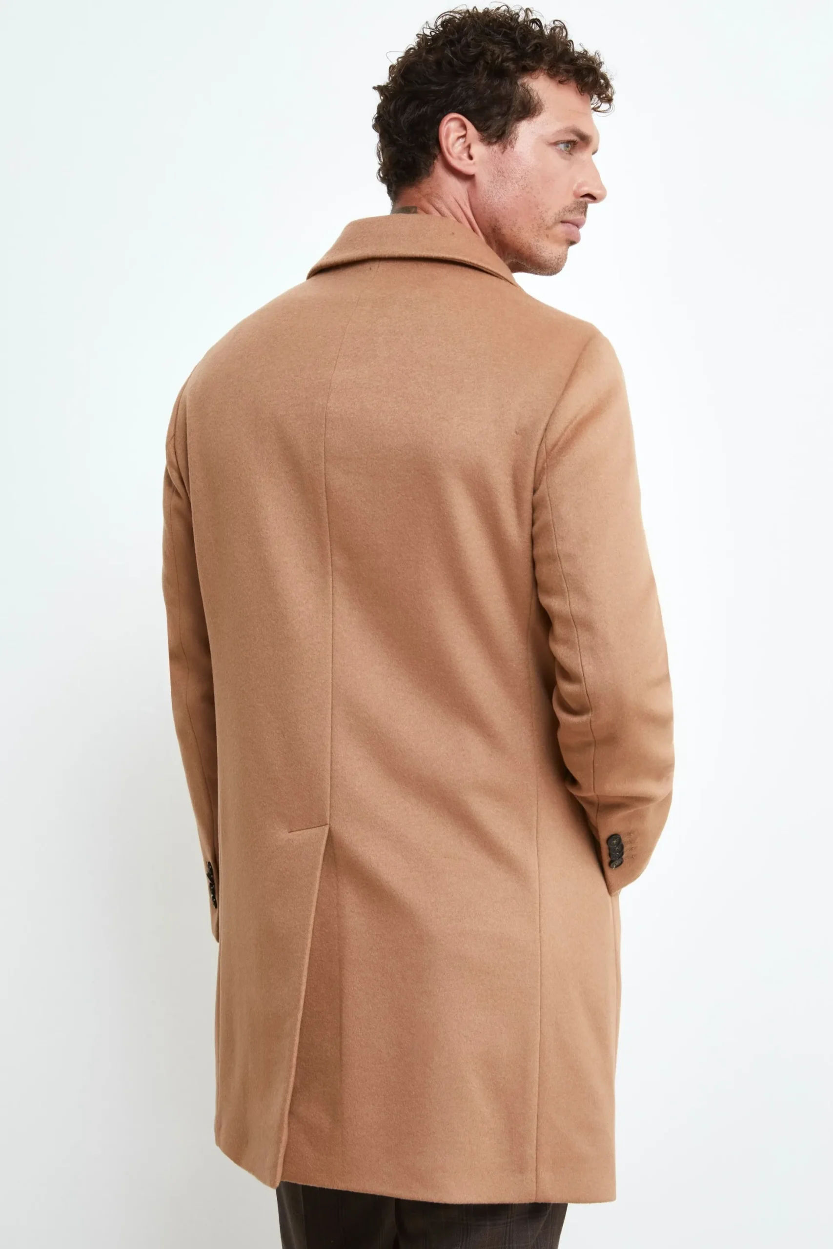 Cappotto Foderato Lana e Cashmere - CAMMELLO
